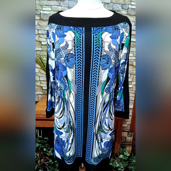 JM Collection Boho Tunic Blouse‎ - Picture 1 of 7